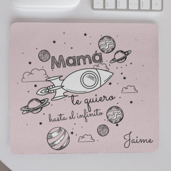 Alfombrilla personalizada Mamá te quiero hasta... - Imagen 2