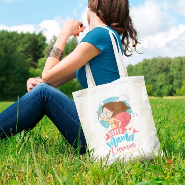 Bolsa de tela Personalizada Super Mamá - Imagen 2