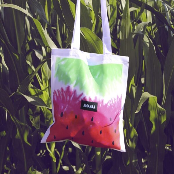 Bolsa de tela Sandía Personalizada con Nombre - Imagen 2