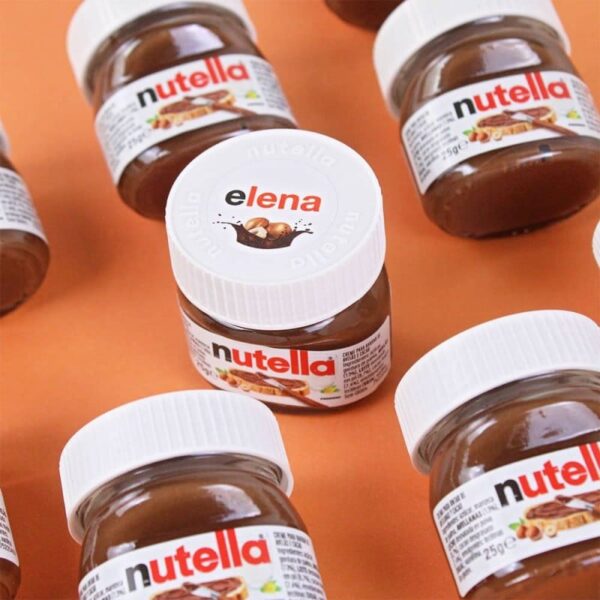 Bote Mini Nutella Personalizado con Nombre - Imagen 2