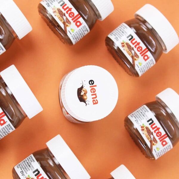 Bote Mini Nutella Personalizado con Nombre - Imagen 3