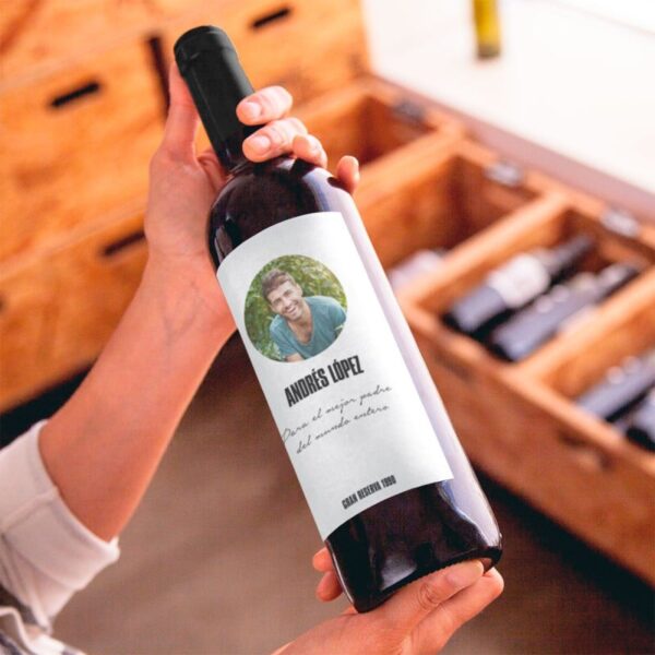 Botella de Vino Tinto Personalizada - Imagen 4