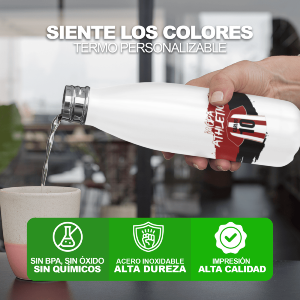 Botella Térmica Personalizada Camiseta Fútbol - Imagen 2