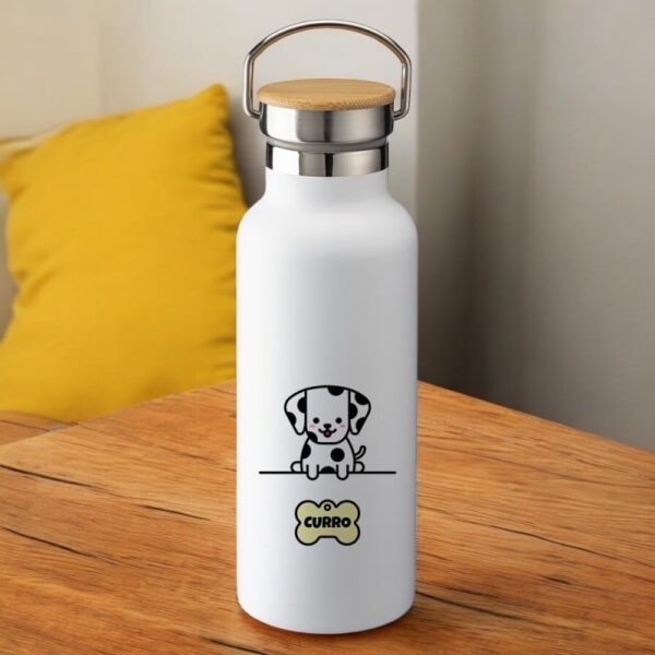 Botella Térmica Personalizada Mascota con Nombre - Imagen 3
