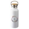 Botella Térmica Tapón Madera Inicial Floral - Imagen 2