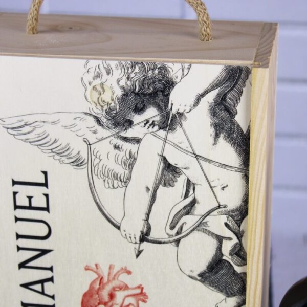 Caja 2 Botellas de Vino Rioja Diseño Cupido - Imagen 4