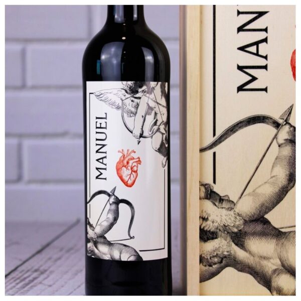 Caja 2 Botellas de Vino Rioja Diseño Cupido - Imagen 6