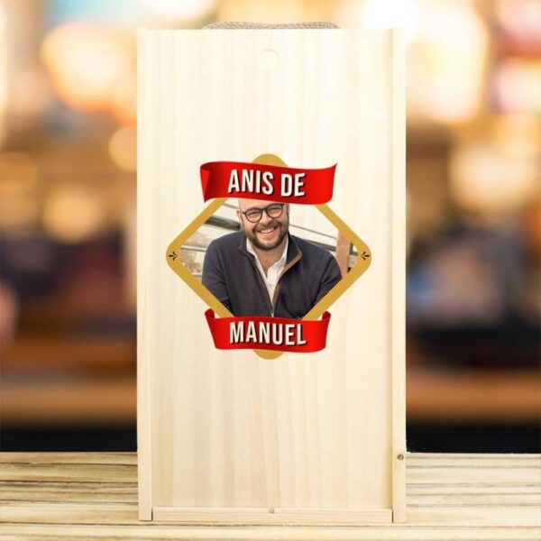 Caja Regalo Personalizada Botella Anís del Mono - Imagen 2
