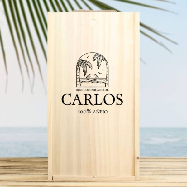 Caja Regalo Personalizada Botella Barceló - Imagen 2