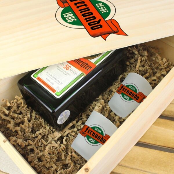 Caja Regalo Personalizada Botella Jägermeister... - Imagen 2