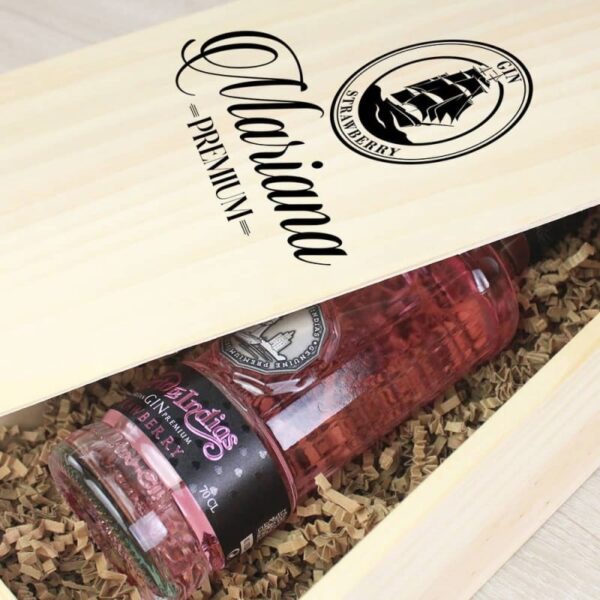 Caja Regalo Personalizada Botella Puerto de Indias - Imagen 2