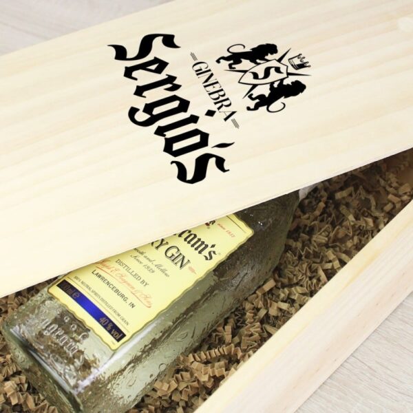 Caja Regalo Personalizada Botella Seagram´s - Imagen 2