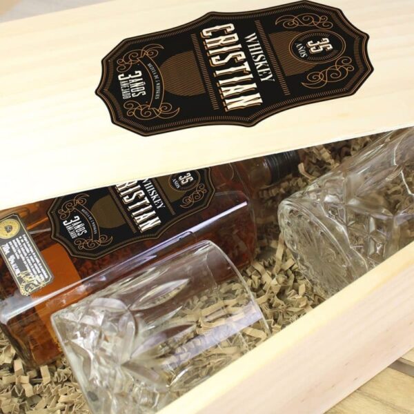 Caja Regalo Botella Whiskey Premium... - Imagen 3