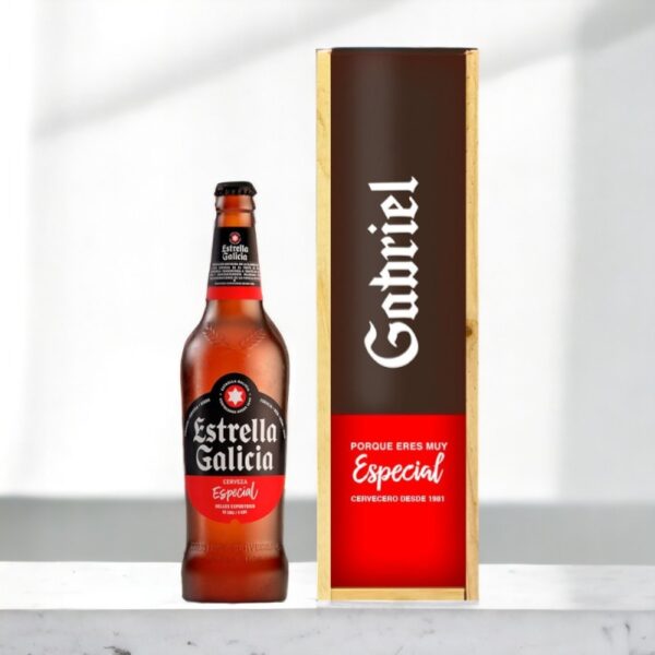 Caja Regalo Personalizada Cerveza Estrella... - Imagen 2