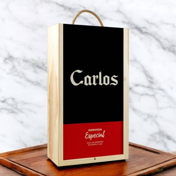 Caja Regalo Personalizada 12 Botellines Cerveza... - Imagen 2