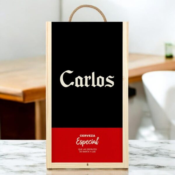 Caja Regalo Personalizada 12 Botellines Cerveza... - Imagen 3