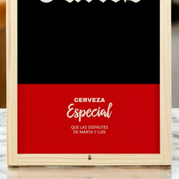 Caja Regalo Personalizada 12 Botellines Cerveza... - Imagen 4