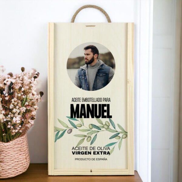 Caja Regalo Personalizada Aceite de Oliva... - Imagen 2