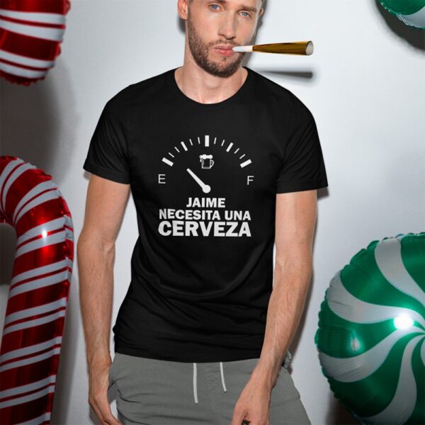 Camiseta Personalizada Necesito una Cerveza - Imagen 4