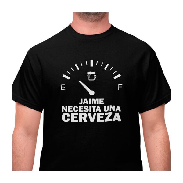 Camiseta Personalizada Necesito una Cerveza - Imagen 5