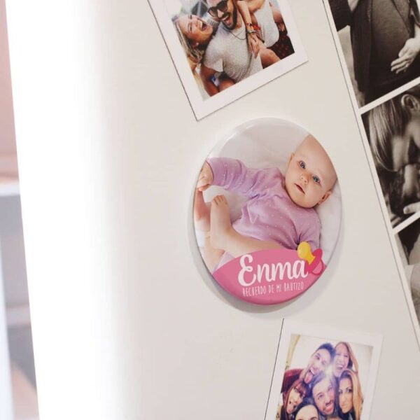 Chapa Personalizada con Foto Bautizo - Imagen 6