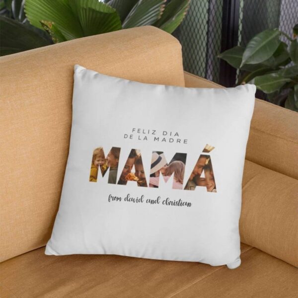 Cojín Personalizado MAMA Feliz Día de la Madre - Imagen 2