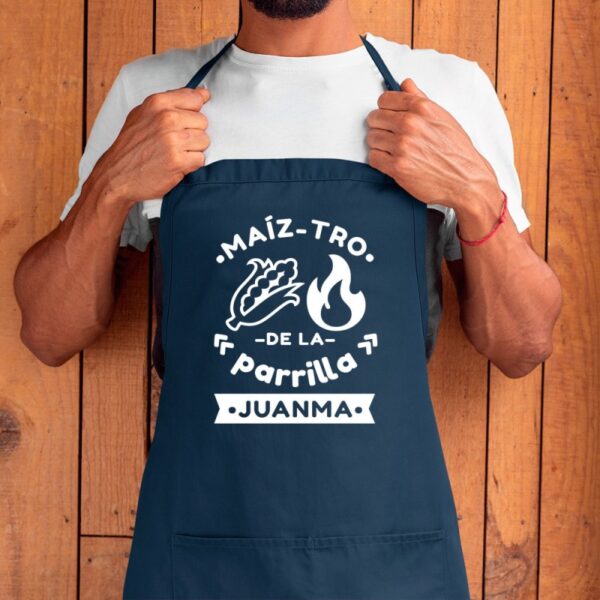 Delantal Personalizado Maiz Tro de la Parrilla - Imagen 2