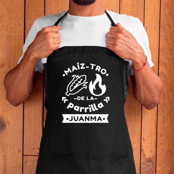 Delantal Personalizado Maiz Tro de la Parrilla - Imagen 4