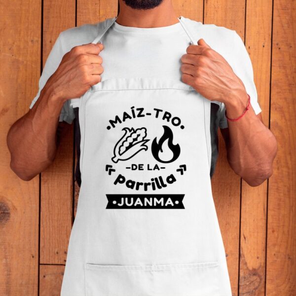 Delantal Personalizado Maiz Tro de la Parrilla - Imagen 5