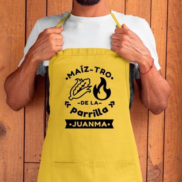 Delantal Personalizado Maiz Tro de la Parrilla - Imagen 6