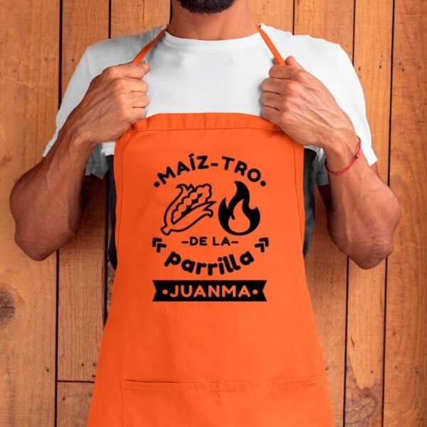 Delantal Personalizado Maiz Tro de la Parrilla - Imagen 7