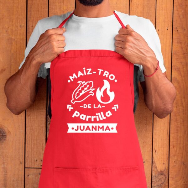 Delantal Personalizado Maiz Tro de la Parrilla - Imagen 9