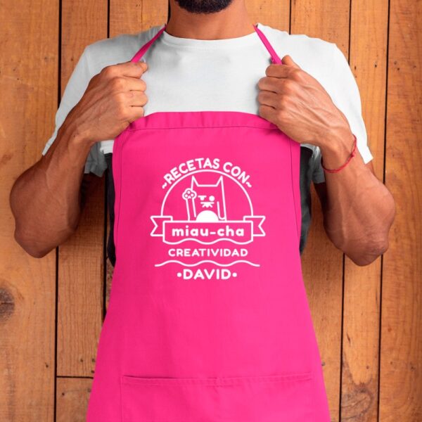 Delantal Personalizado Recetas con Miau-cha... - Imagen 8
