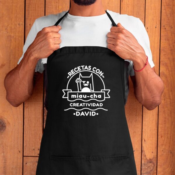 Delantal Personalizado Recetas con Miau-cha... - Imagen 9