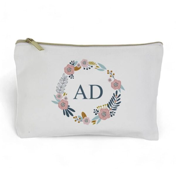 Estuche Neceser Inicial Floral - Imagen 2