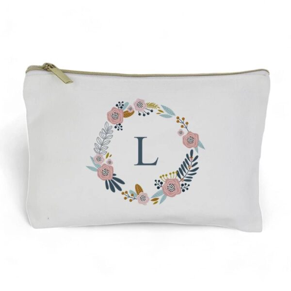 Estuche Neceser Inicial Floral - Imagen 3