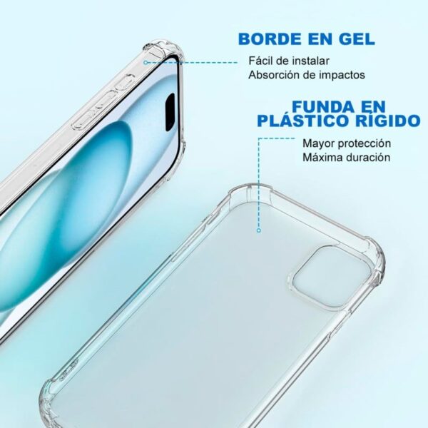Funda iPhone Personalizada Anti Golpes Inicial... - Imagen 2