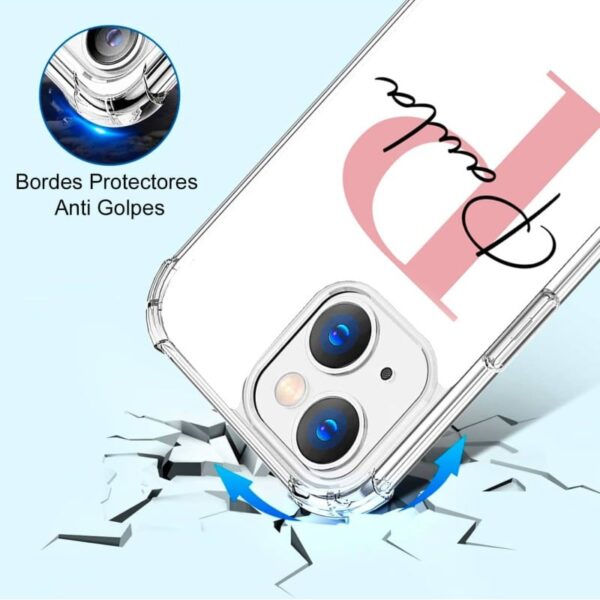 Funda iPhone Personalizada Anti Golpes Inicial... - Imagen 4