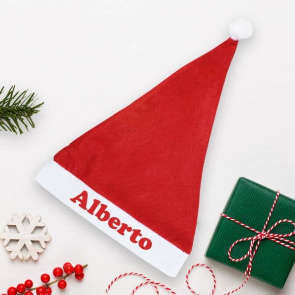 Gorro Papá Noel Personalizado con Nombre - Imagen 2