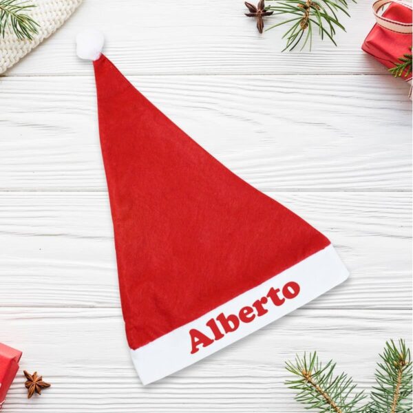 Gorro Papá Noel Personalizado con Nombre - Imagen 4