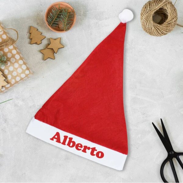 Gorro Papá Noel Personalizado con Nombre - Imagen 5