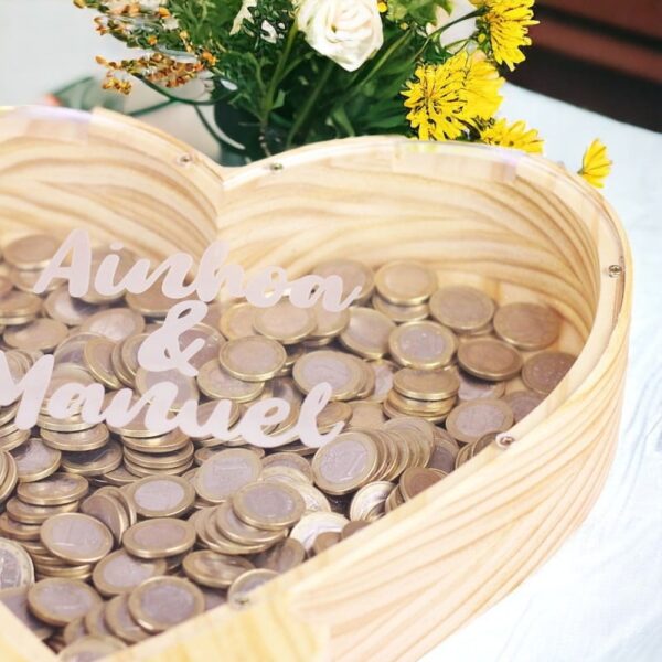 Hucha Corazón para Parejas Personalizada - Imagen 3