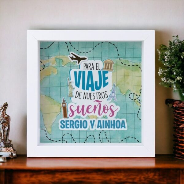 Hucha Personalizada Para el Viaje de Nuestros... - Imagen 2