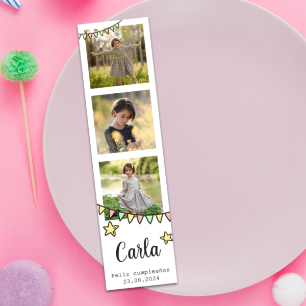 Imán Personalizado 3 Fotos para Cumpleaños - Imagen 2