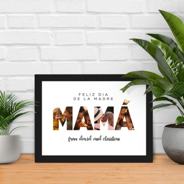 Lámina Personalizada MAMÁ Feliz Día de la Madre - Imagen 2