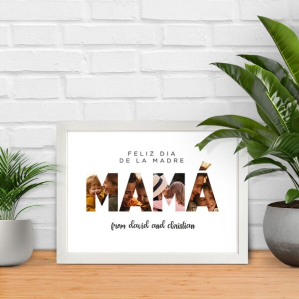 Lámina Personalizada MAMÁ Feliz Día de la Madre - Imagen 3