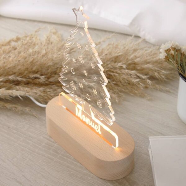 Lámpara Personalizada Árbol de Navidad con Base... - Imagen 4