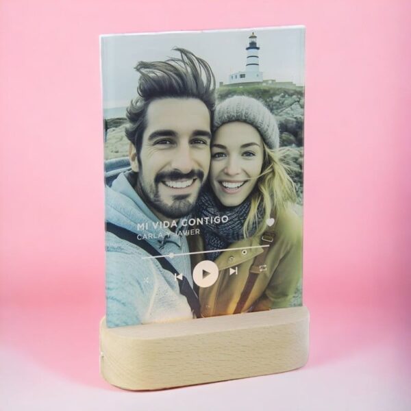 Marco de Madera con Led Personalizado