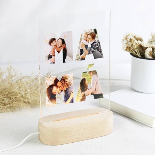 Lámpara Personalizada Fotos MAMÁ - Imagen 2