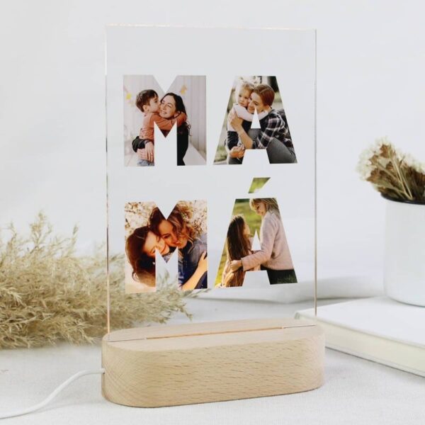 Lámpara Personalizada Fotos MAMÁ - Imagen 4